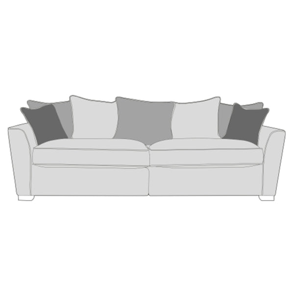 Atlantis Sofa - 4 Seater Modular (Pillow Back)