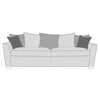 Atlantis Sofa - 4 Seater Modular (Pillow Back)