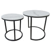 Athena Round Nest of 2 Lamp Tables