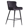 Alpha Bar Stool - Grey Velvet