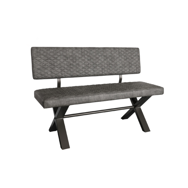 Fusion Upholstered Bench with Back - Small