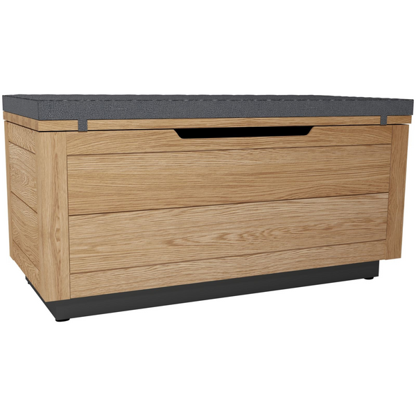 Fusion Oak Ottoman Blanket Box