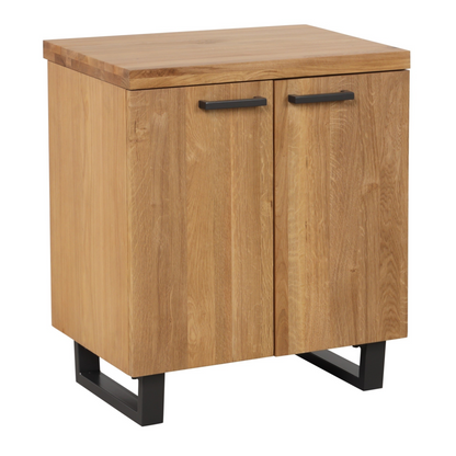 Fusion Oak 2 Door Storage Cabinet