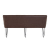 Henry Industrial 180cm Dining Bench - Brown