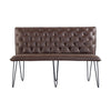 Henry Industrial 140cm Dining Bench - Brown