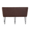 Henry Industrial 140cm Dining Bench - Brown
