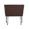 Henry Industrial 90cm Dining Bench - Brown