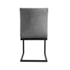 Stanway Industrial Diamond Stitch Cantilever Dining Chair - Grey