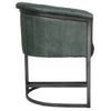Covent Leather & Iron Chair - Light Grey