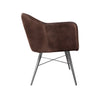 Finsbury Leather & Iron Chair - Brown