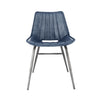 Islington Leather & Iron Chair - Blue