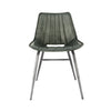 Islington Leather & Iron Chair - Light Grey