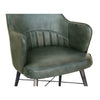 Sherlock Leather & Iron Chair - Light Grey