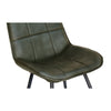 Regent Leather & Iron Chair - Light Grey