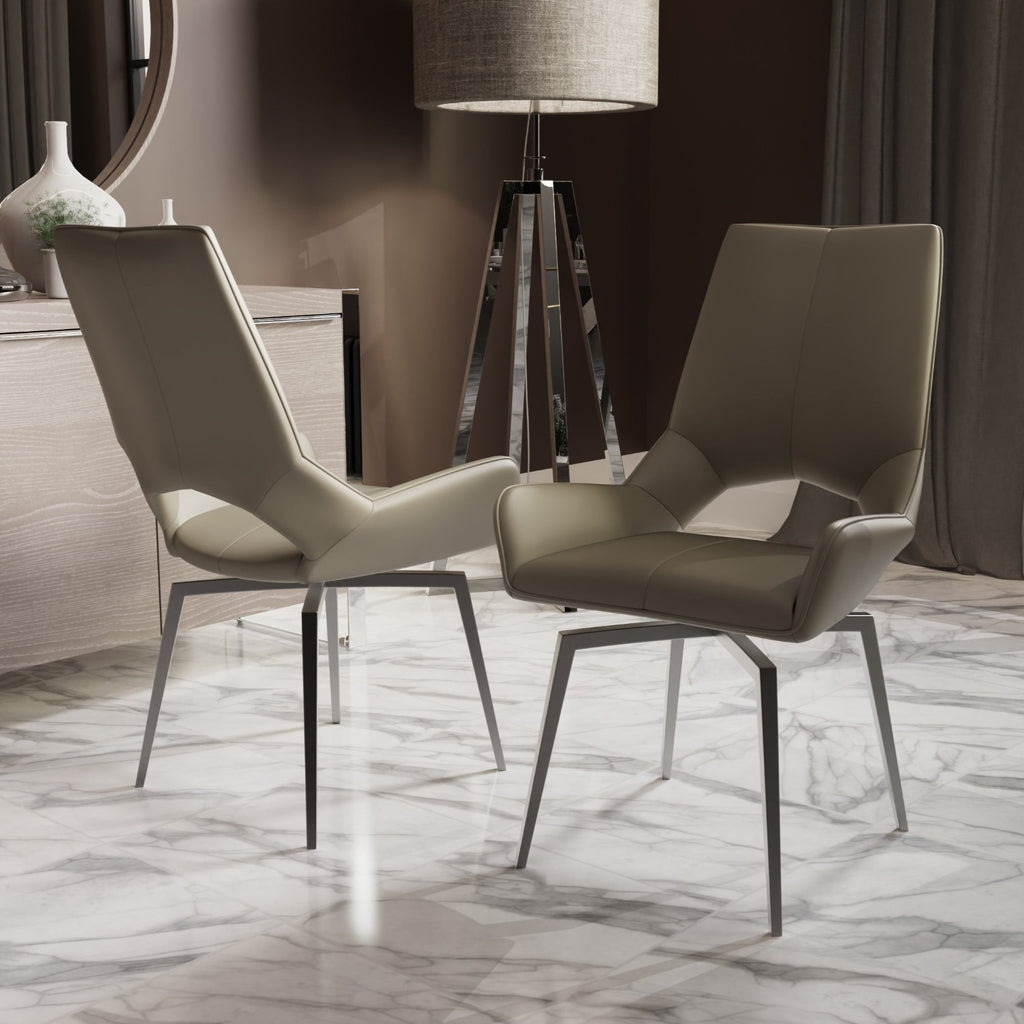 Double taupe online chair frame