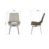Sloane Dining Swivel Chair - Taupe