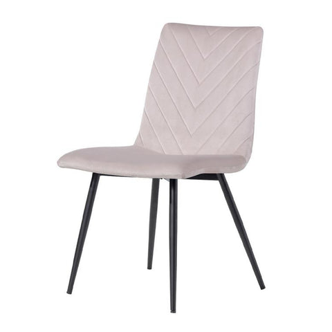 Soho Retro Dining Chair - Taupe Velvet