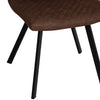 Lamport Diamond Stitch Dining Chair - Brown