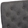 Perry Studded Back Chair with Ornate Legs - Grey