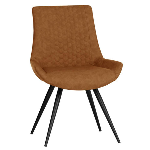 Teeton Honeycombe Stitch Dining Chair - Tan