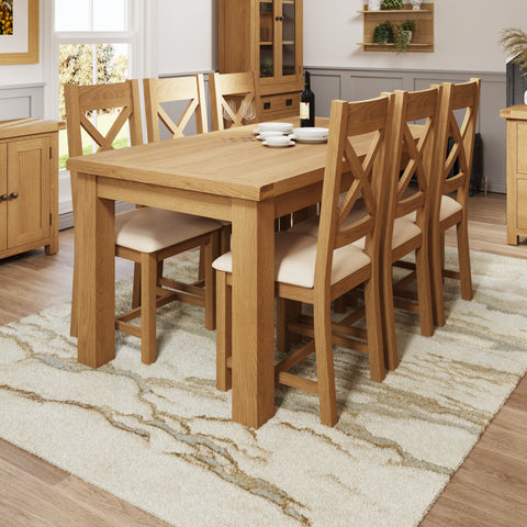 Oakdale Oak Extending Dining Table - 1.7m