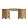 Oakdale Oak Computer Desk - Corner