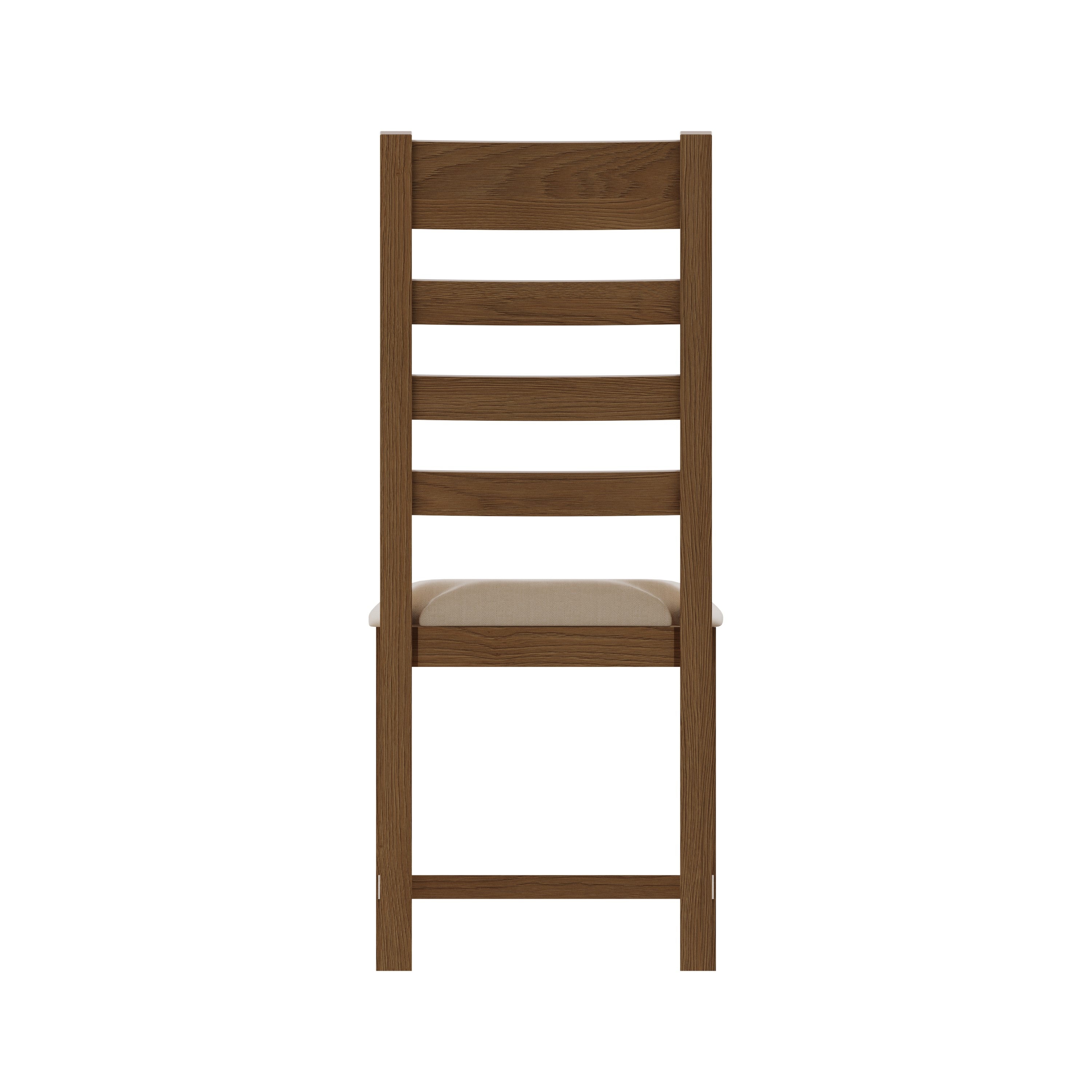 Oakdale Oak Ladder Back Dining Chair - Padded Seat
