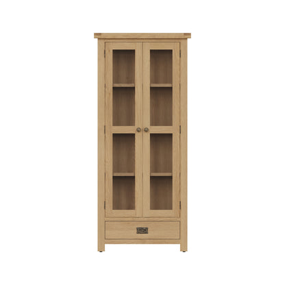 Oakdale Oak Display Cabinet