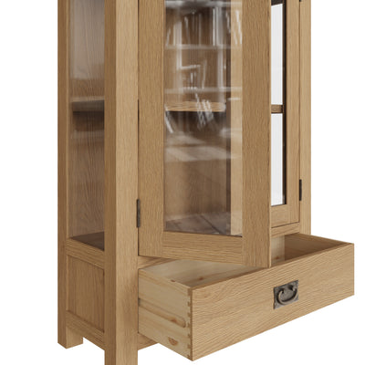 Oakdale Oak Display Cabinet