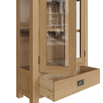 Oakdale Oak Display Cabinet
