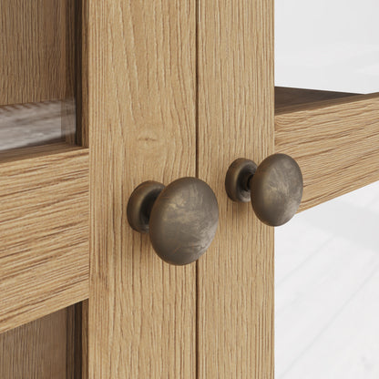 Oakdale Oak Display Cabinet