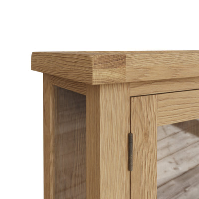 Oakdale Oak Display Cabinet