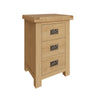 Oakdale Oak Bedside Cabinet - Large 3 Drawer