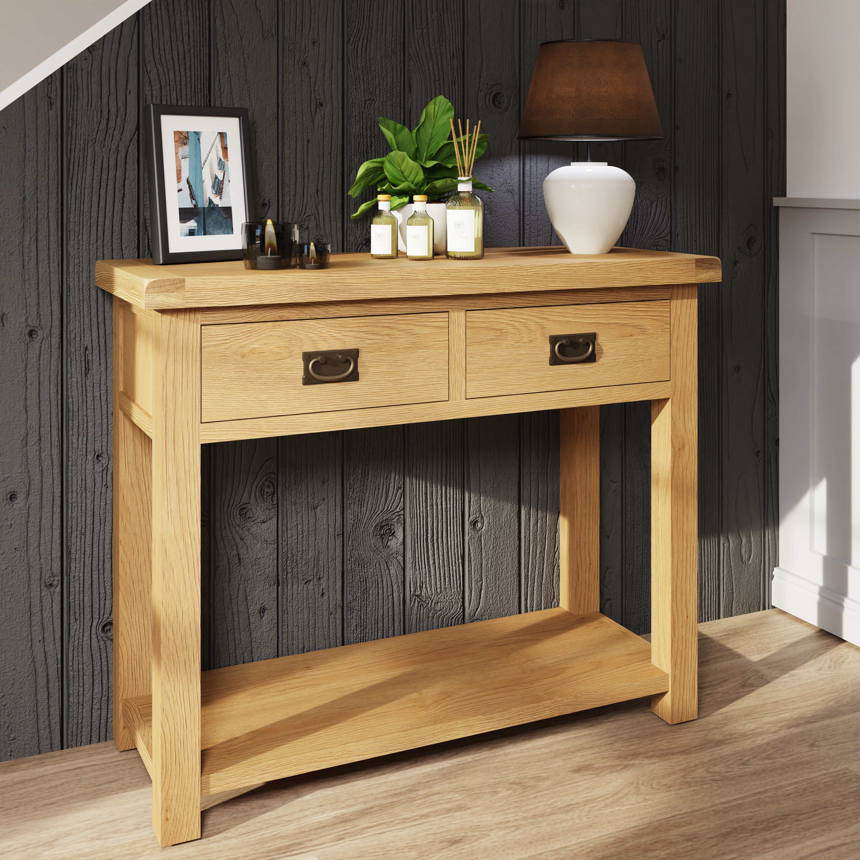 Oakdale Oak Console Table