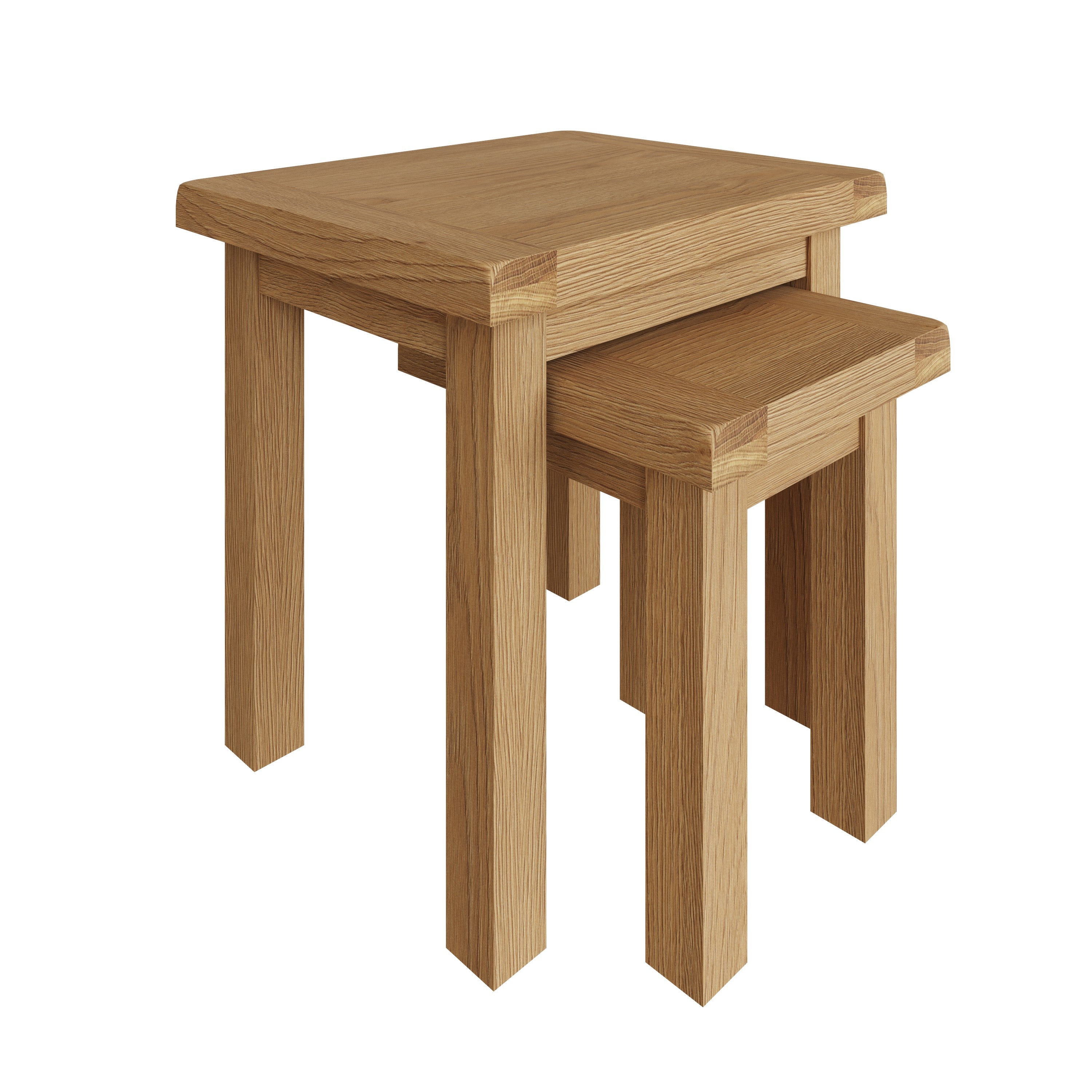 Oakdale Oak Nest of 2 Tables CO-N2T