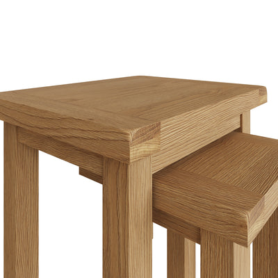 Oakdale Oak Nest of 2 Tables CO-N2T