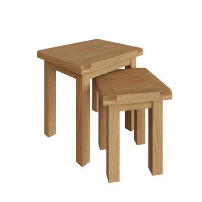 Oakdale Oak Nest of 2 Tables CO-N2T