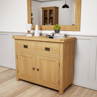Oakdale Oak Sideboard - 2 Door, 2 Drawer