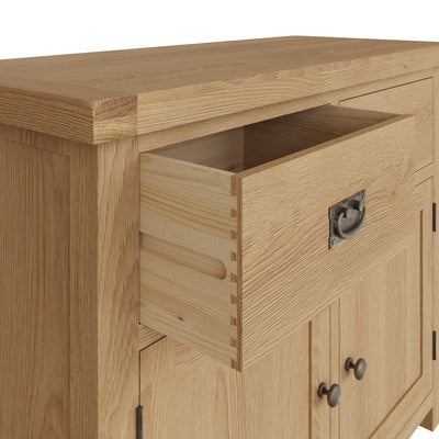 Oakdale Oak Sideboard - 2 Door, 2 Drawer