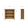 Oakdale Oak Bookcase - Small