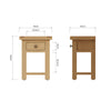 Oakdale Oak Side Table