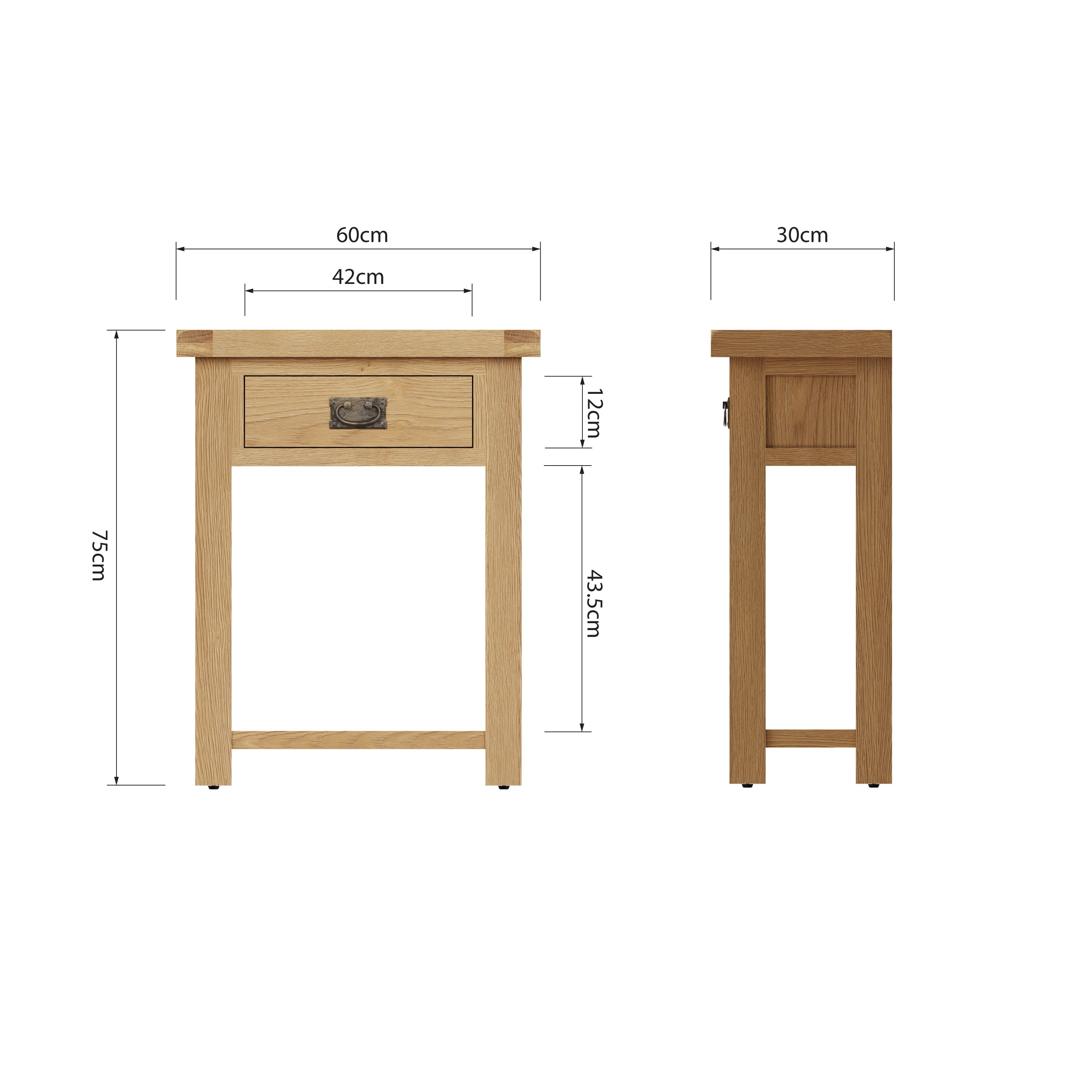 Oakdale Oak Telephone Table
