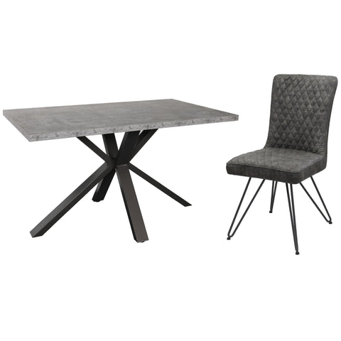 PACKAGE DEAL - Fusion Stone Compact Dining Table & x4 Fusion Dining Chairs