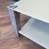 Concrete Style and Glass Coffee Table - Showroom Clearance