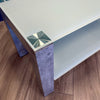 Concrete Style and Glass Coffee Table - Showroom Clearance