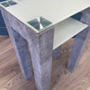 Concrete Style & Glass - Small Console Table