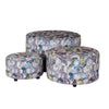 Buoyant Accent Dollie Set of 3 Footstools