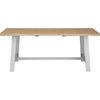 Earlham Grey Painted & Oak 1.8m Refectory Butterfly Extending Table