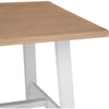 Earlham White Painted & Oak 1.8m Refectory Butterfly Extending Table