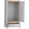 Earlham Grey Painted & Oak 2 Door Wardrobe